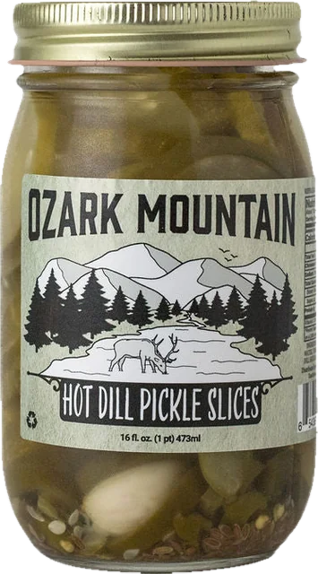 Hot Dill Pickle Slices jar