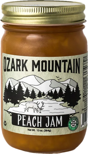 Peach Jam - No added Sugar jar
