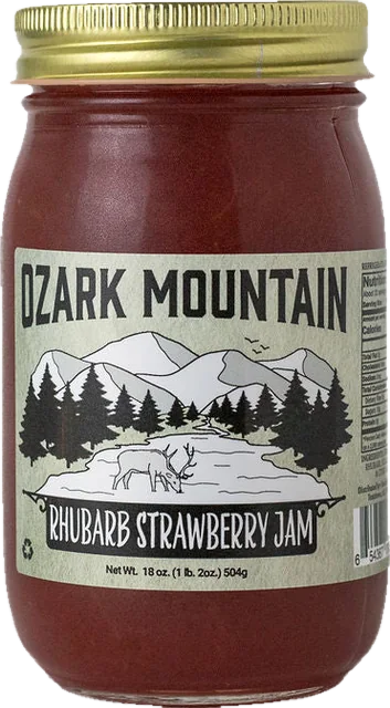Rhubarb Strawberry Jam jar